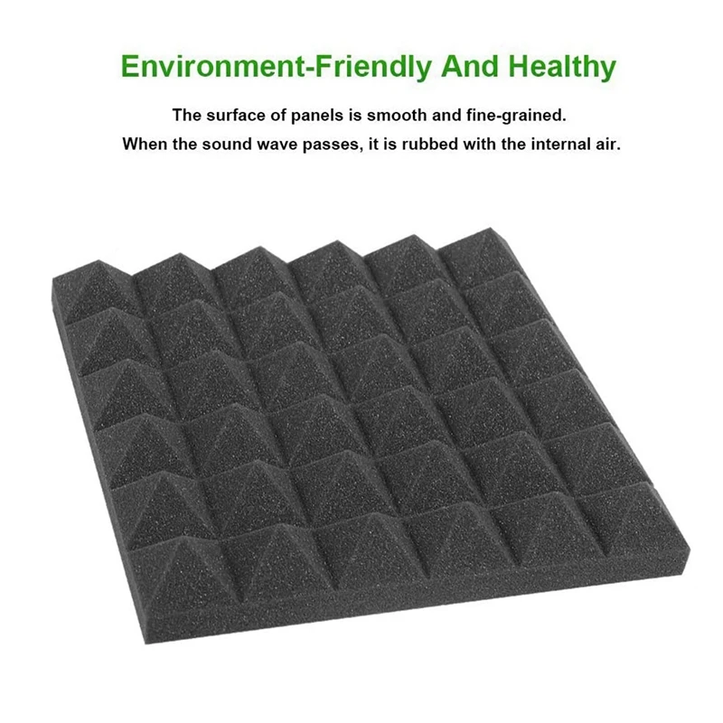 48Pcs 30X30X2.5Cm Sound Insulation Cotton Sound Insulation Foam Sound Insulation Foam