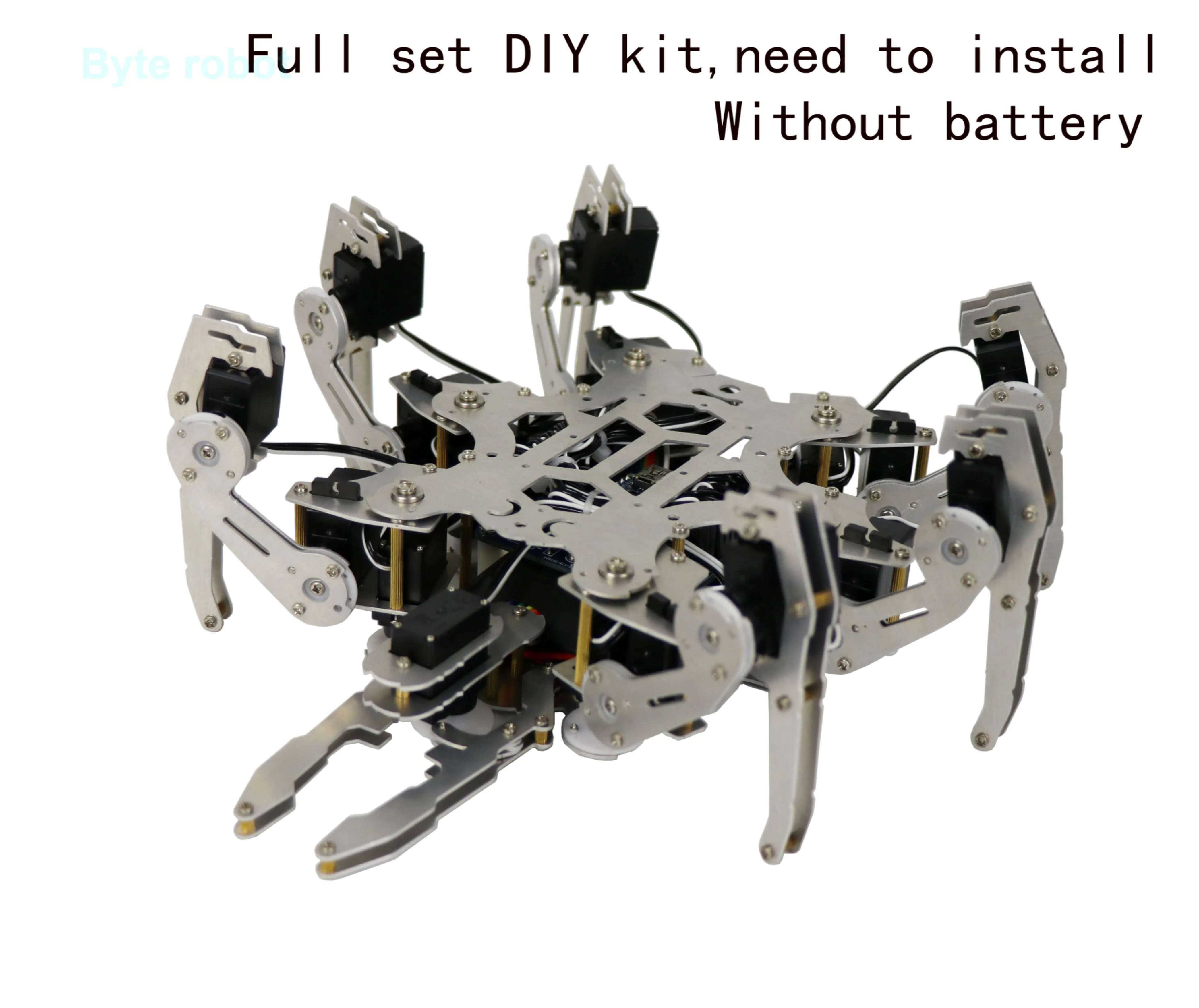 Araña Robot biónico Hexapod de 19 Dof con servos de 9g, juego de enseñanza con abrazadera de garra para Robot Arduino, Kit DIY, araña Robot programable