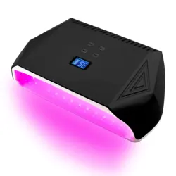 Two Hands Curing Rechargeable Nail Lamp Red Light Gel Polish Dryer Cordless Manicure Machine Wireless Nail UV LED Lamp Wholesale