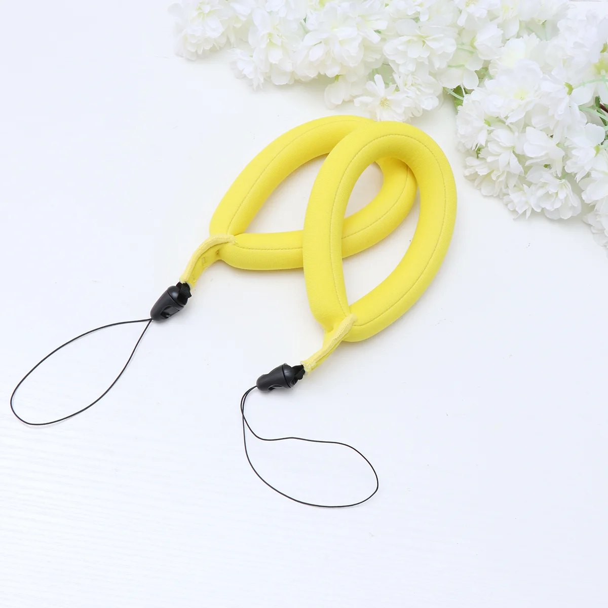 

2pcs Waterproof Neoprene Phone Float Strap Universal Camera Floating Wristband Buoyancy Belt Yellow camera float strap