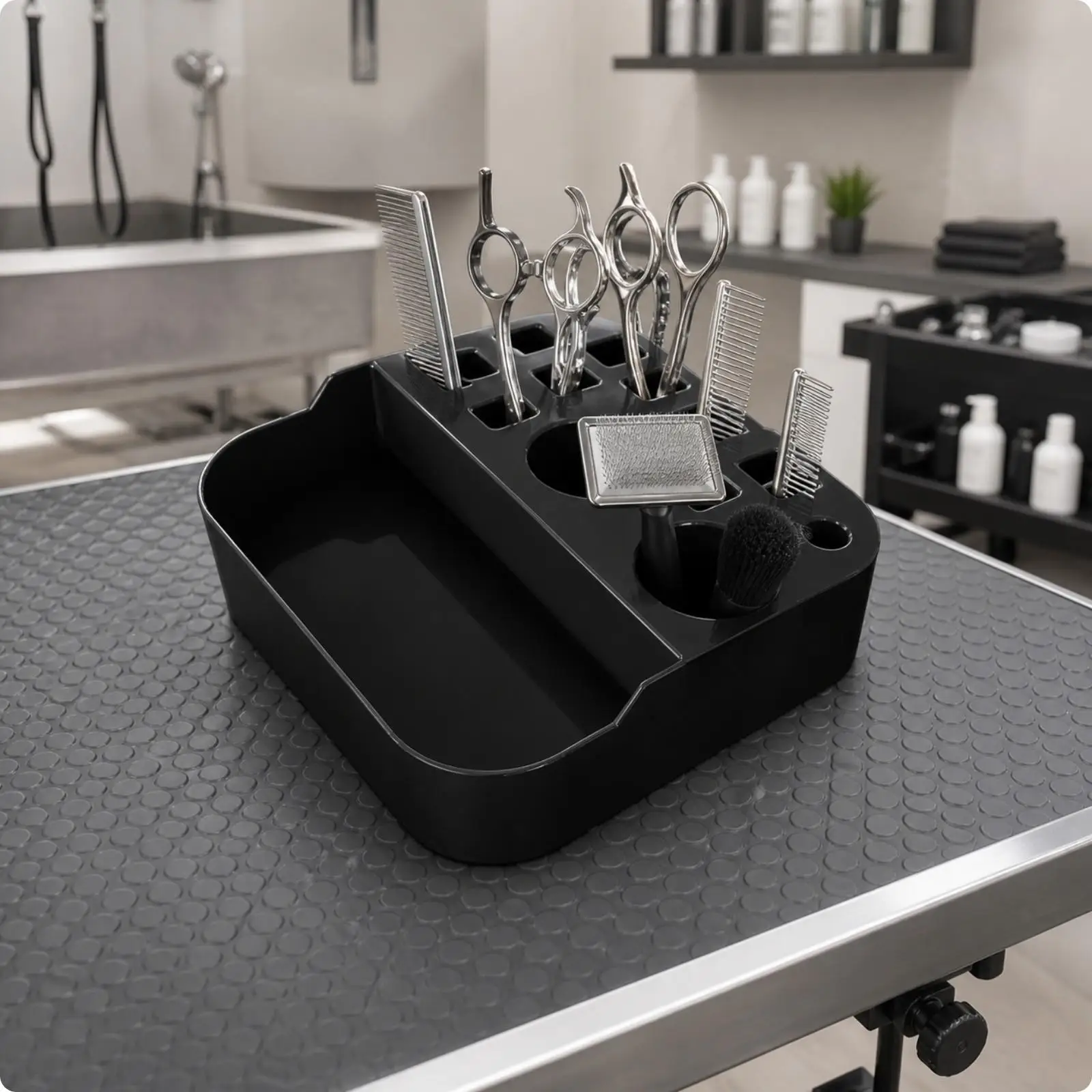 pet-grooming-box-organizer-industrial-rack-for-dog-grooming-supplies-scissors-comb-brush-holder