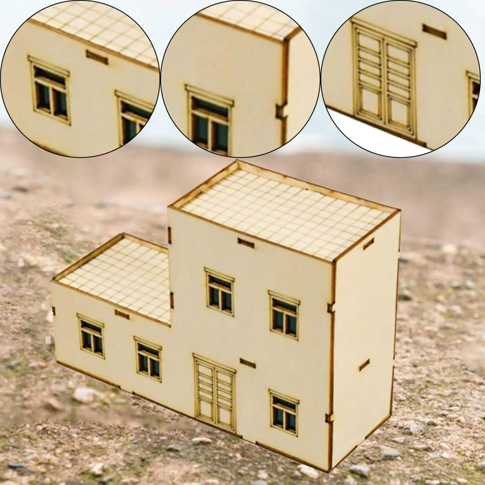 ミニチュアハウス クリエイティブ風景アクセサリー ミニコレクション 1:64 スケール 完成済み DIY 建物 ホリデーギフト 風景レイアウト用