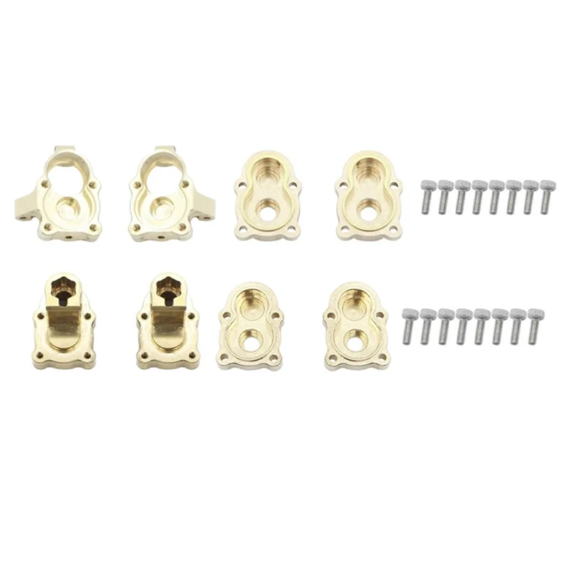 Brass Front and Rear Portal Housing Gear Cover Counterweight for FCX24 1/24 RC Crawler Car Upgrades Parts