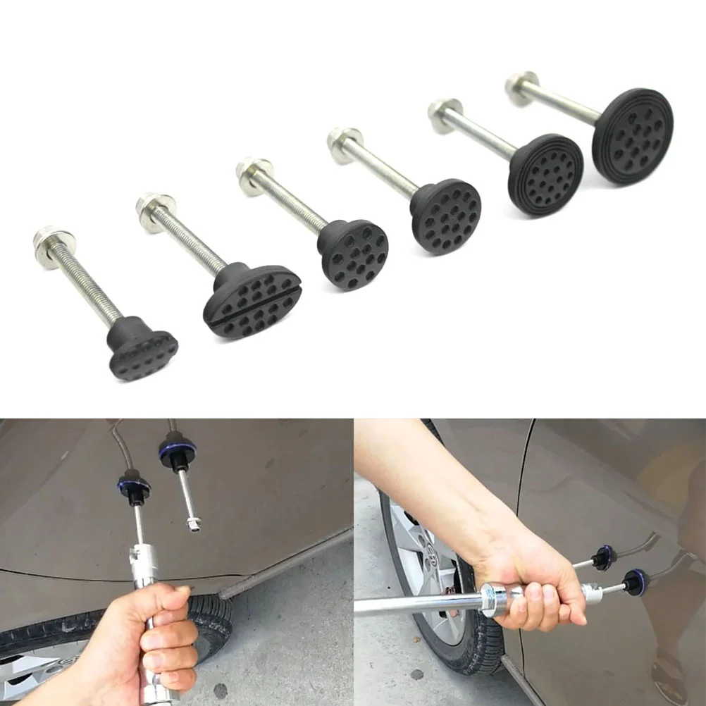 6 Pcs Dent Repair Sucker Suction Cup Cups Removal Pull Buckle Car Body Nut Gasket to Disassemble Puller