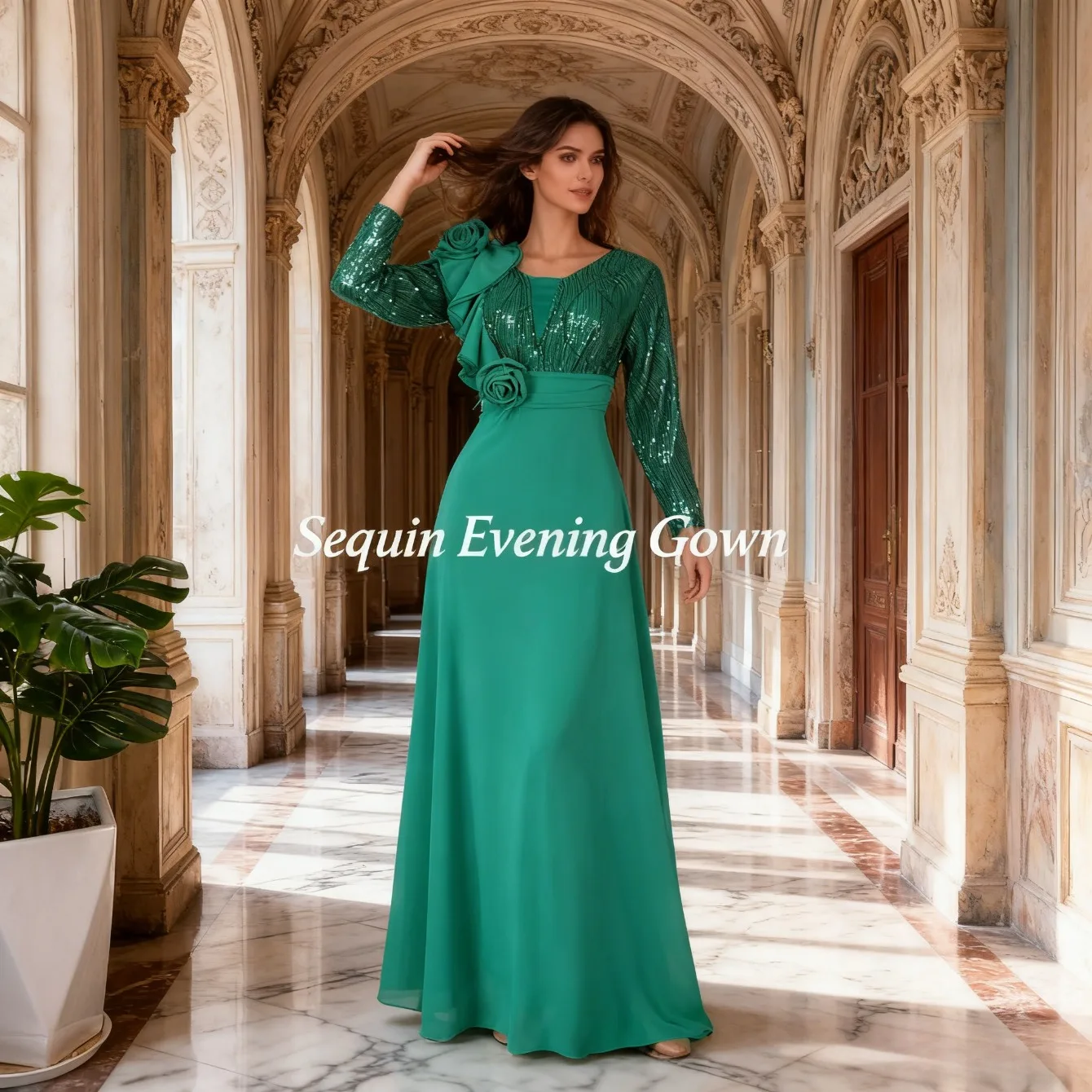 

Африканское женское вечернее платье: длинное вечернее платье с блестками - элегантное вечернее платье для вечеринок и торжеств