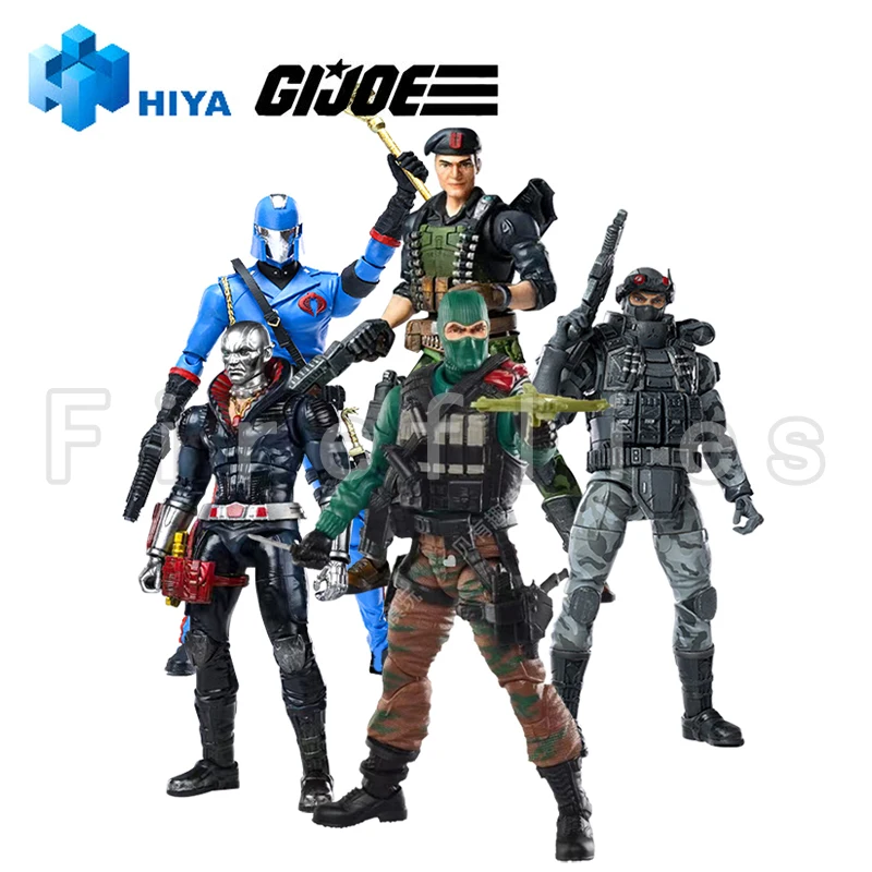 1/18 HIYA 3.75inch Action Figure Exquisite Mini Series G.I.JOE Firefly Commander Destro Flint Beach Head Anime Model Toy