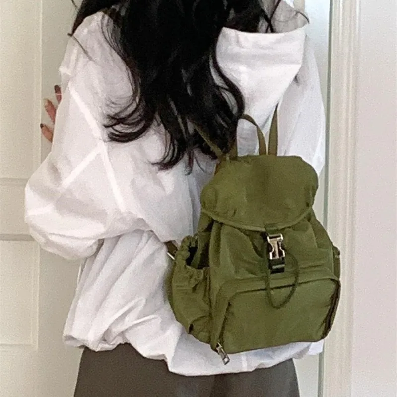 

Nylon Fashionable Shoulder Bag New Simple and Casual Student Backpack College Style Daily Commuting Backpack