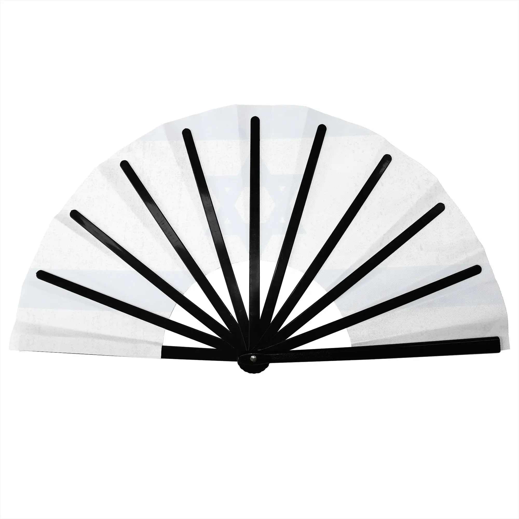 Old and Worn Distressed Flag of Israel Folding Hand Fan  DIY Polyester Fabric Fan Novelty Summer Accessory Decorative Fans