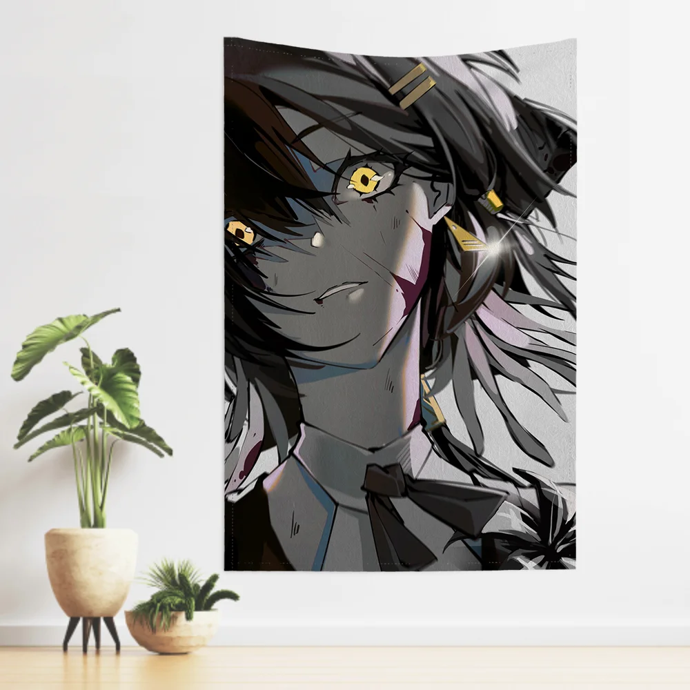 Rover Anime Spiel W-Wuthering Waves Tapisserie Zimmer Dekor Wand Tuch Party Hängen Hintergrund Zimmer Dekor Baby Zimmer