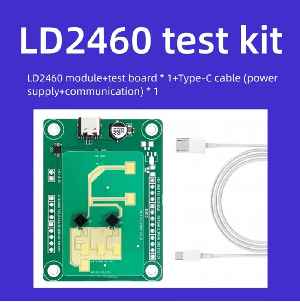 Hi-Link HLK-LD2460 24GHz High-Sensitivity Human Presence and Trajectory Tracking Radar Module | Smart Home, Vehicle, and Hotel