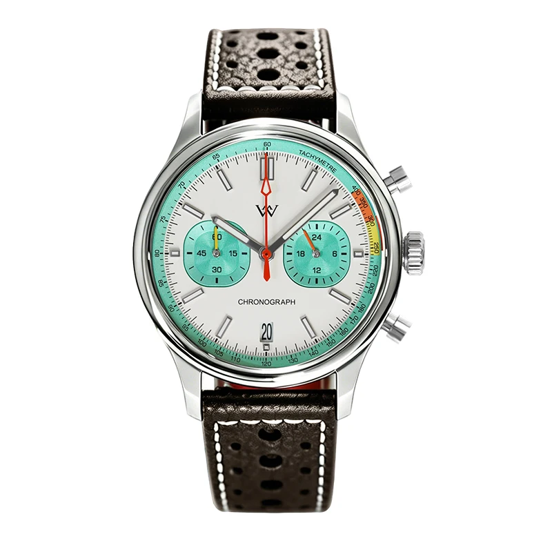 

WM Watch 2026 New Men’s Panda Series, Chronograph Function, Stainless Steel Case, Quartz Movement, Sapphire Crystal Glass Bezel,