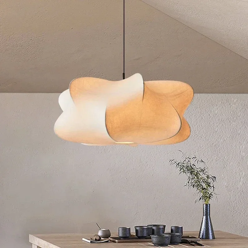 

Japan Hanging Lamp Wabi Sabi Living Room Ceiling Light Shop Bar Parlor Pendant Lights Chandelier Home Decorations Lustre