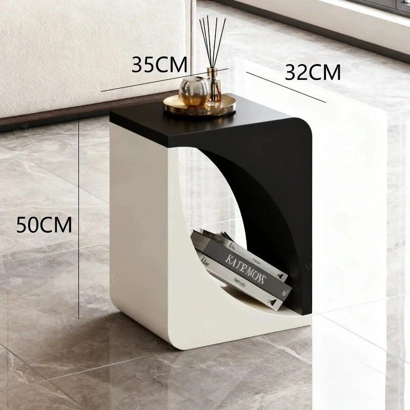 Minimalist Style Sofa Side Tables High-end Home Corner Table Coffee Table Balcony Table Modern Bedroom Nightstands Furniture - view 6