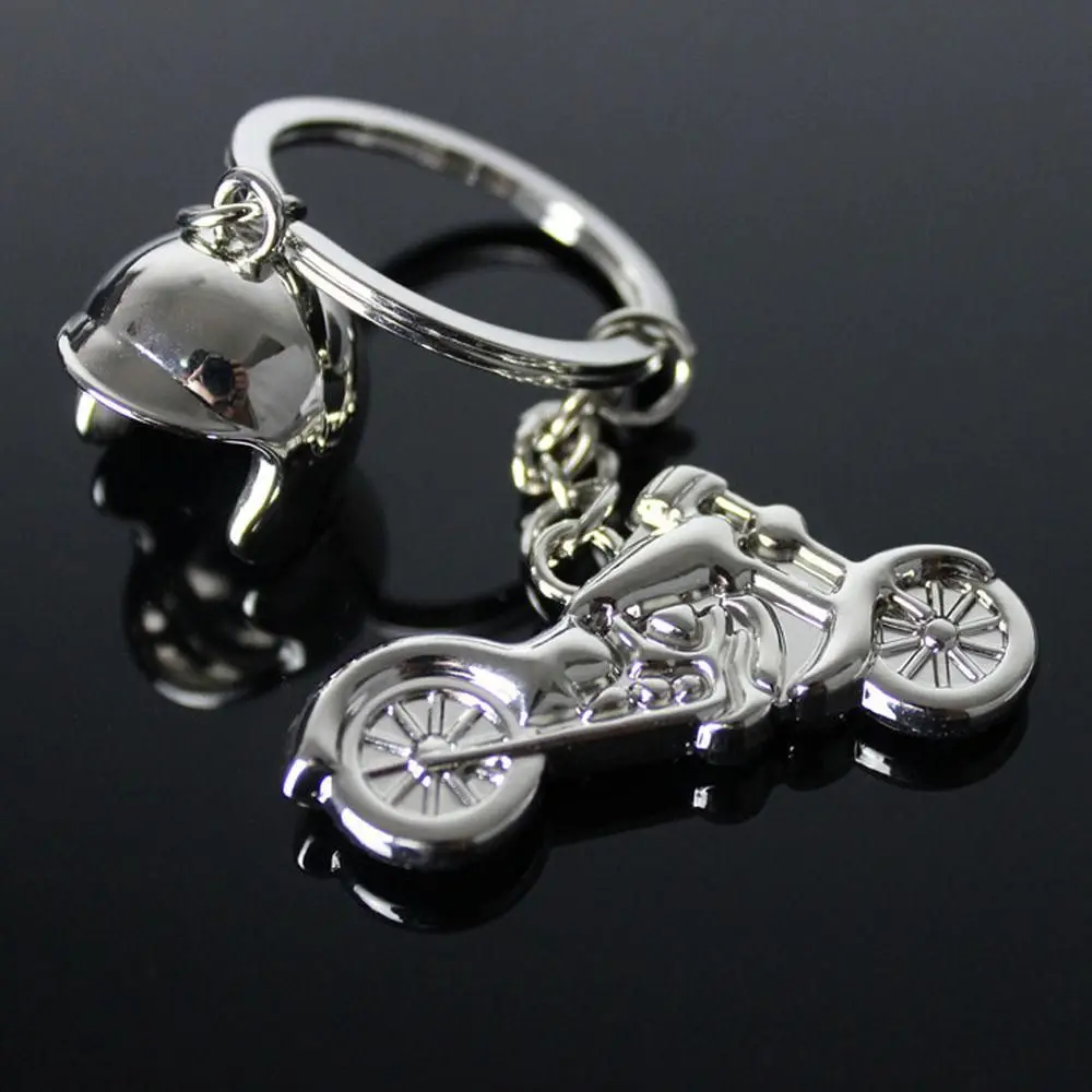 Creative Key Rings Smart Key Chain Motocross Metal Motor Keychain Key Rings Motorcycle Helmet