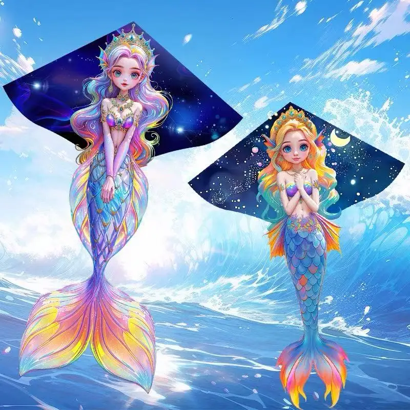 Prinses Vlieger vliegend speelgoed ripstop nylon kinderen buitenspellen speelgoed sport vuala draak vliegen Autobachten Power kite plezier