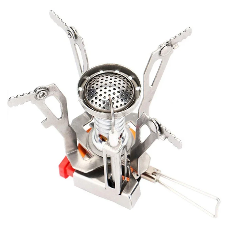 Gas Cooker Camping Accessories  Portable Outdoor Camping Aluminum Alloy Ultra Light Picnic Cooking Camp Stove Survival Furnace, image 3