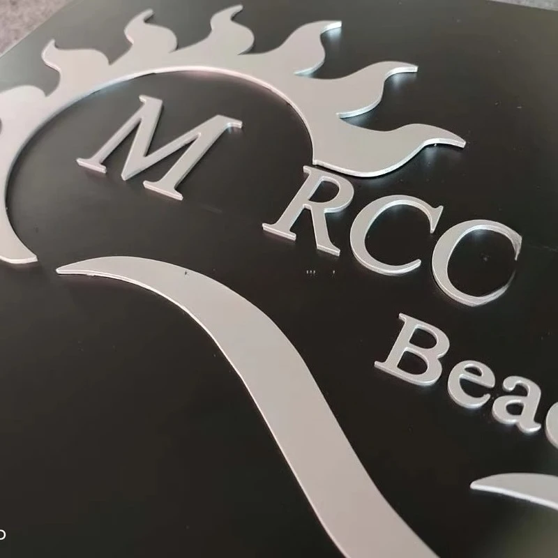 نقش لوحات نحاسية مثبتة على الحائط أرقام العناوين لوحة معدنية للفندق #4