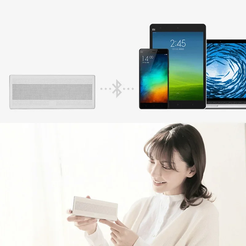 Xiaomi-altavoz Mi Square Box 1 Original, estéreo, Bluetooth 4,0, calidad de sonido de alta definición, 10h de reproducción de música para casa inteligente