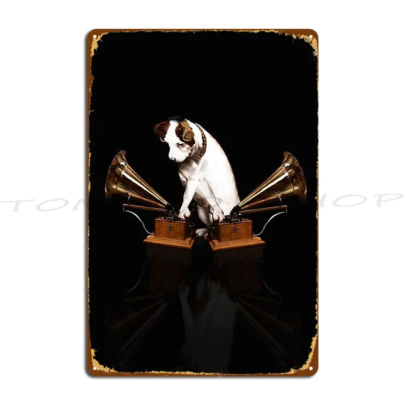 Vintage Red Record Label Clock His Master’s Voice You Know It By This  Metal Plaque Plaques Bar Pub Create Iron  Tin Sign Poster
