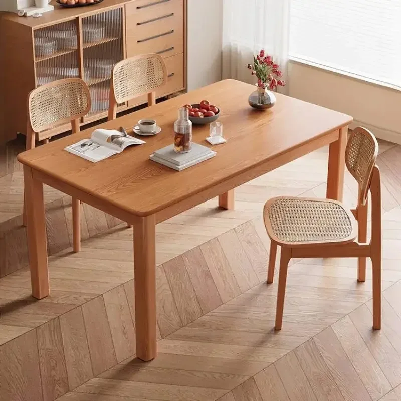 

Service Party Dining Table Unique Rectangular Interior Dining Table Coffee Chinese Style Large Size Mesas De Jantar Home Decor