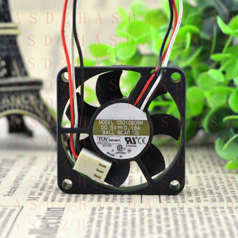 Z for AVC 50*50*10 5CM 5V 0.18A 5010 C5010B05M Ultra-thin Quiet Cooling Fan