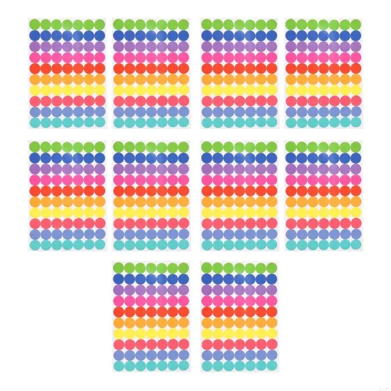 

Colorful Dot Sticker 0.75Inch Writable Label For Packaging Seal Envelope Card