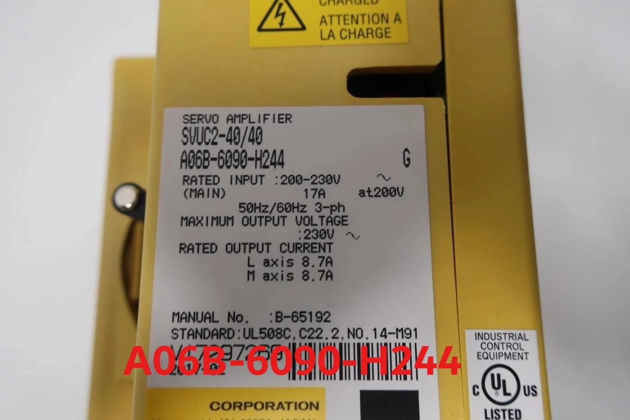 

Б/у A06B-6090-H244 для сервопривода FANUC A06B-6090-H244 Сервоусилитель