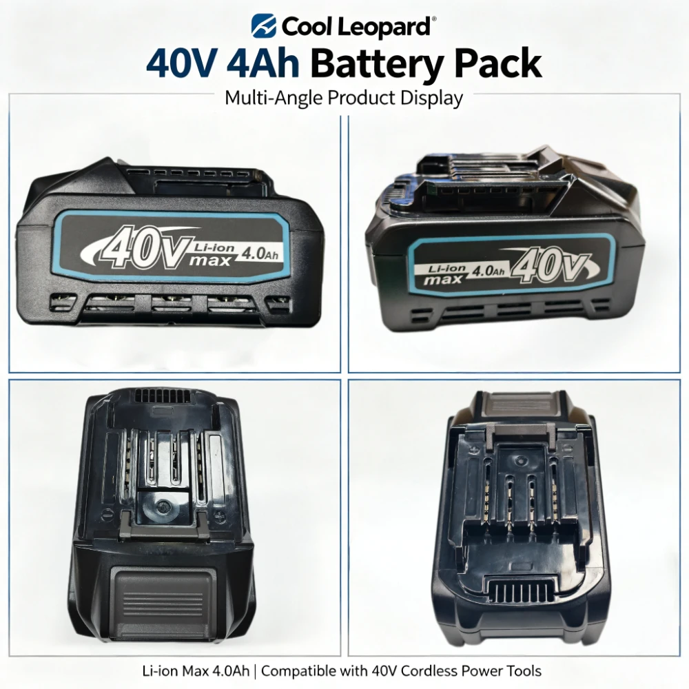 40V 4.0Ah Li-ion Battery Pack, Brand New 21700 Cells, Replacement Battery Compatible for Makita 40V Power Tools