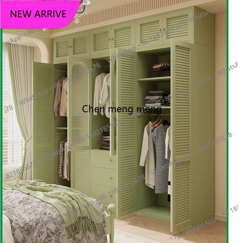 

cqy Green Partition Luxury Wardrobe Square Simple Drawers Storage Cabinets Wardrobe Wooden Modern Mueble Organizador