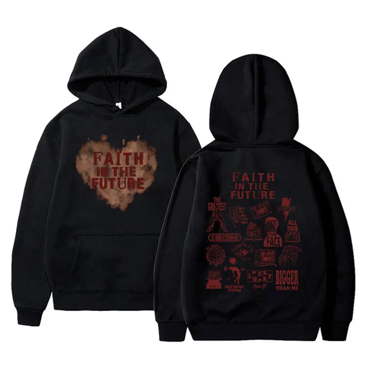 

Faith in The Future Concert Graphic Print Hoodie Male Casual Sweatshirt Unisex Oversized Hoodies Men Hip Hop Fashion Pullover