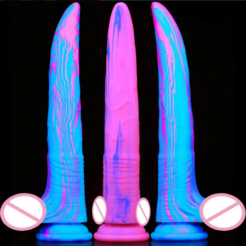 Liquid Silicone Realistic Strong Suction Prostate Massager Dildos Large Butt Plug Animal  Dildo Sex Toys For Women S3324
