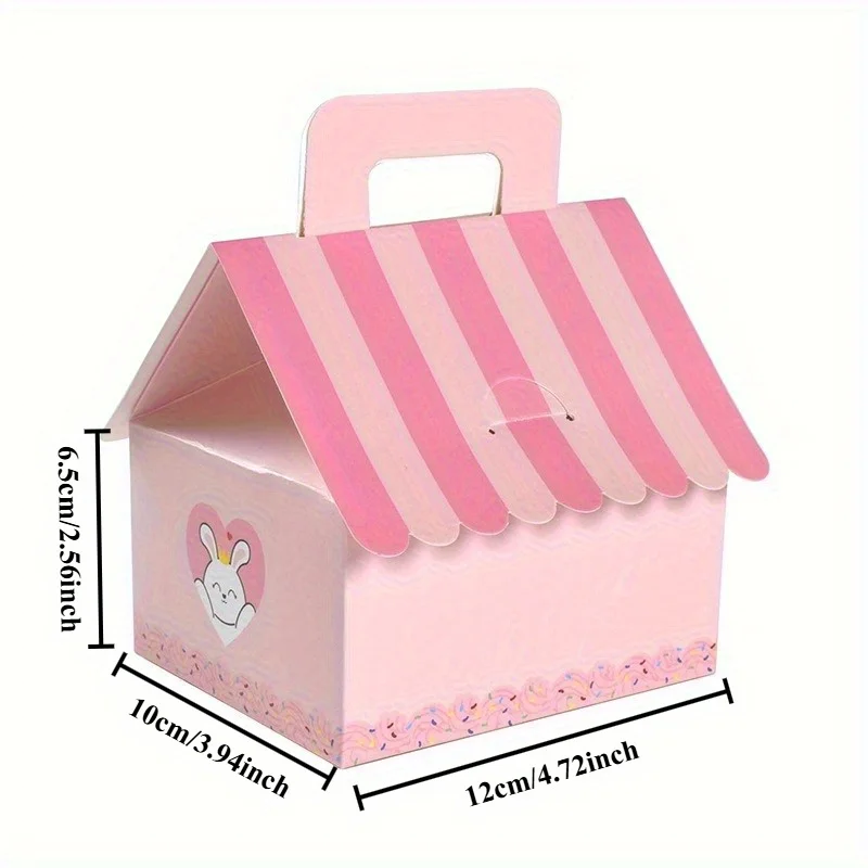 صندوق هدايا منزل بسيط محمول باليد، عيد الميلاد، الهالوين، السنة الجديدة، حفلة عيد الميلاد وغيرها من صناديق تغليف هدايا العطلات