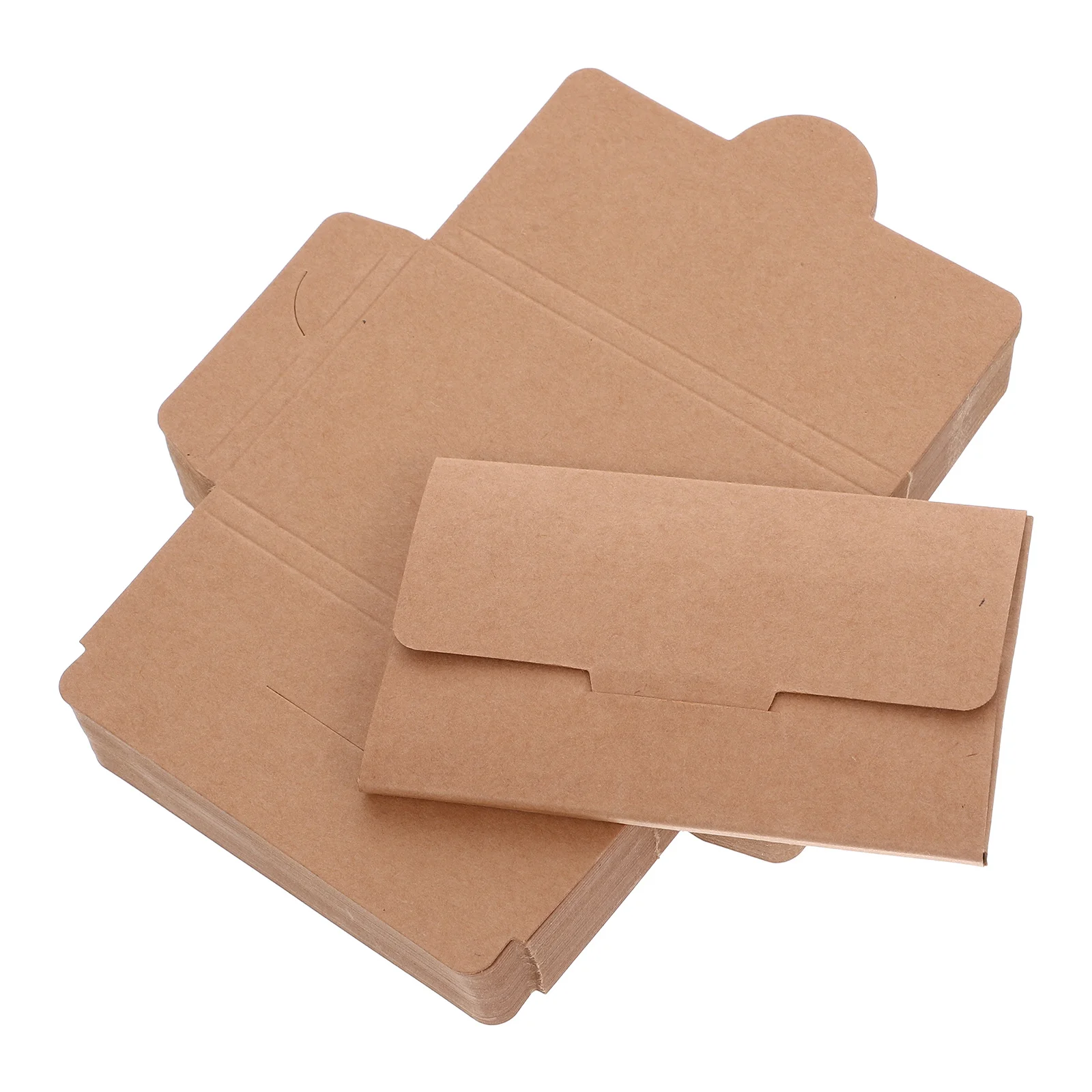 

50Pcs Card Packaging Paper Envelopes Kraft Credit Business Card Sleeves Hotel Key Holders Multipurpose Protector