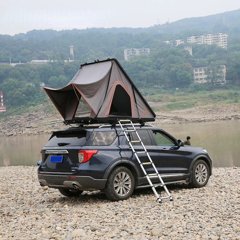 

2-3 person aluminium hard shell al extreme camper air safari camping roof top tent for car roof rack