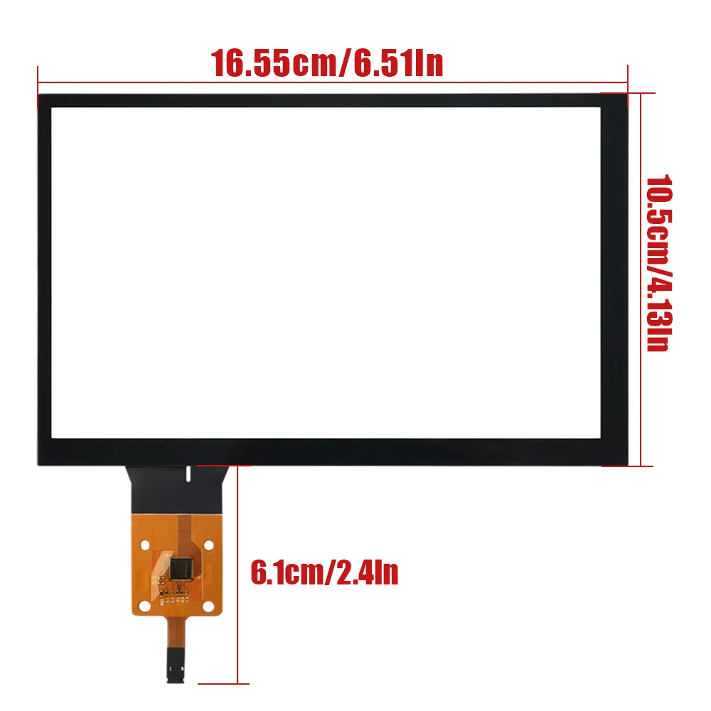 7 inch Glass Touch Screen LA070WV6-SD01 For Chevrolet MyLink 2 2016-2020 Year Car Audio Multi-media CD Player Parts