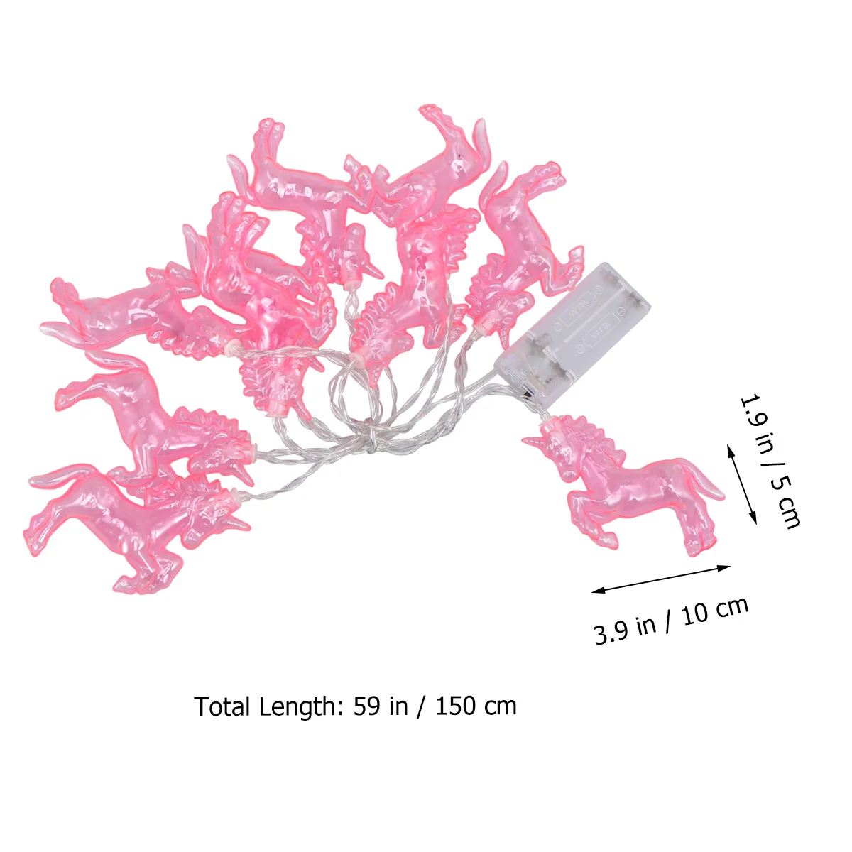 

1Pcs 15 Meters Pink Unicorn String Light Energy Saving Durable Romantic Atmosphere for Home Garden Patio Festival Decor