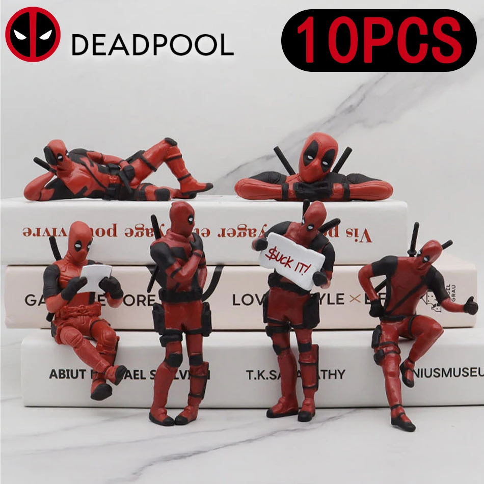 Figurka Deadpool i Wolverine Figurka Deadpool 3. Fajna urocza figurka filmowa Zabawka Model lalki Pluszowa dekoracja na prezenty urodzinowe dla