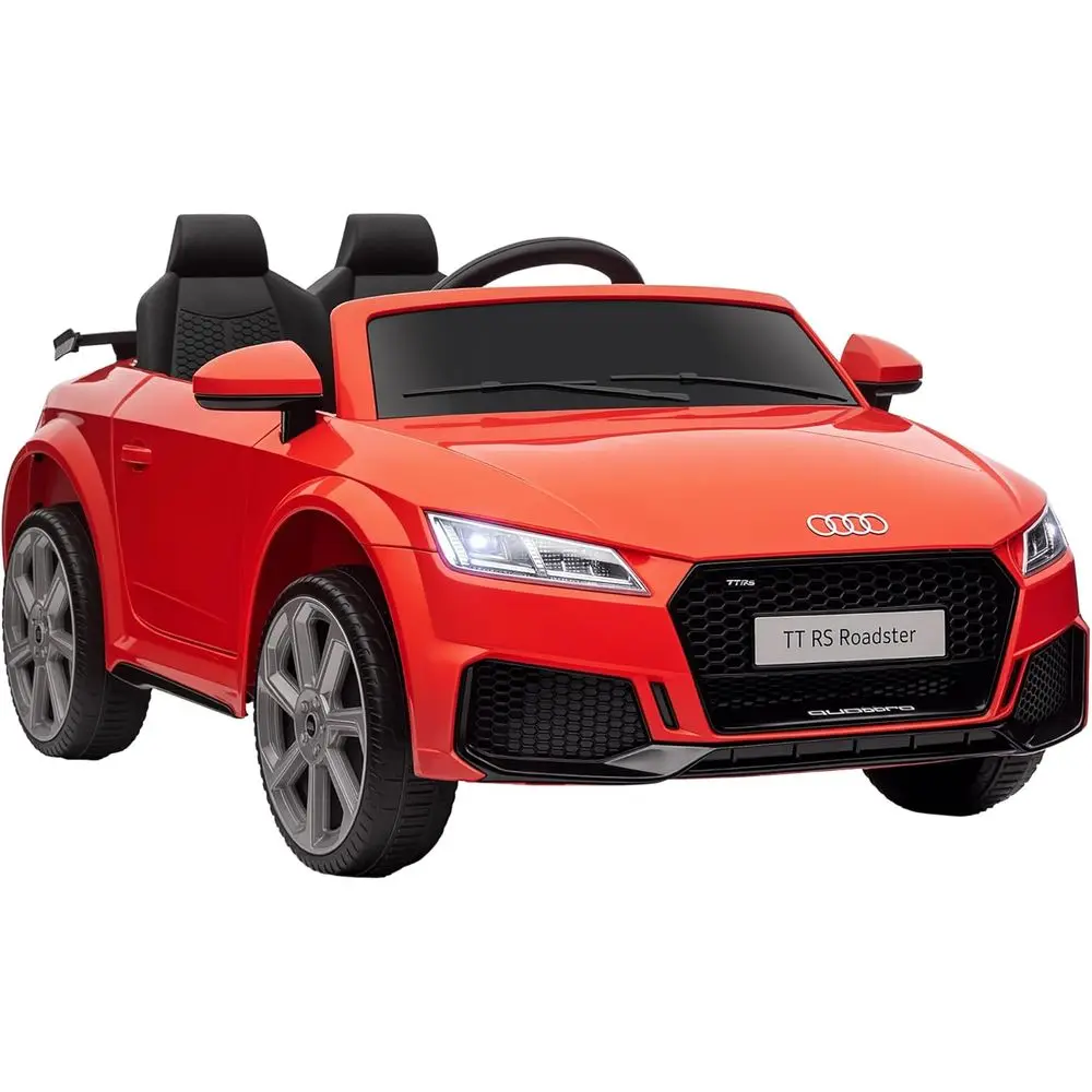 

6V Children's Electric Car, Ride-On with Suspension, Remote Control, Horn, 5 Tunes, Lights, MP3 Player, Red