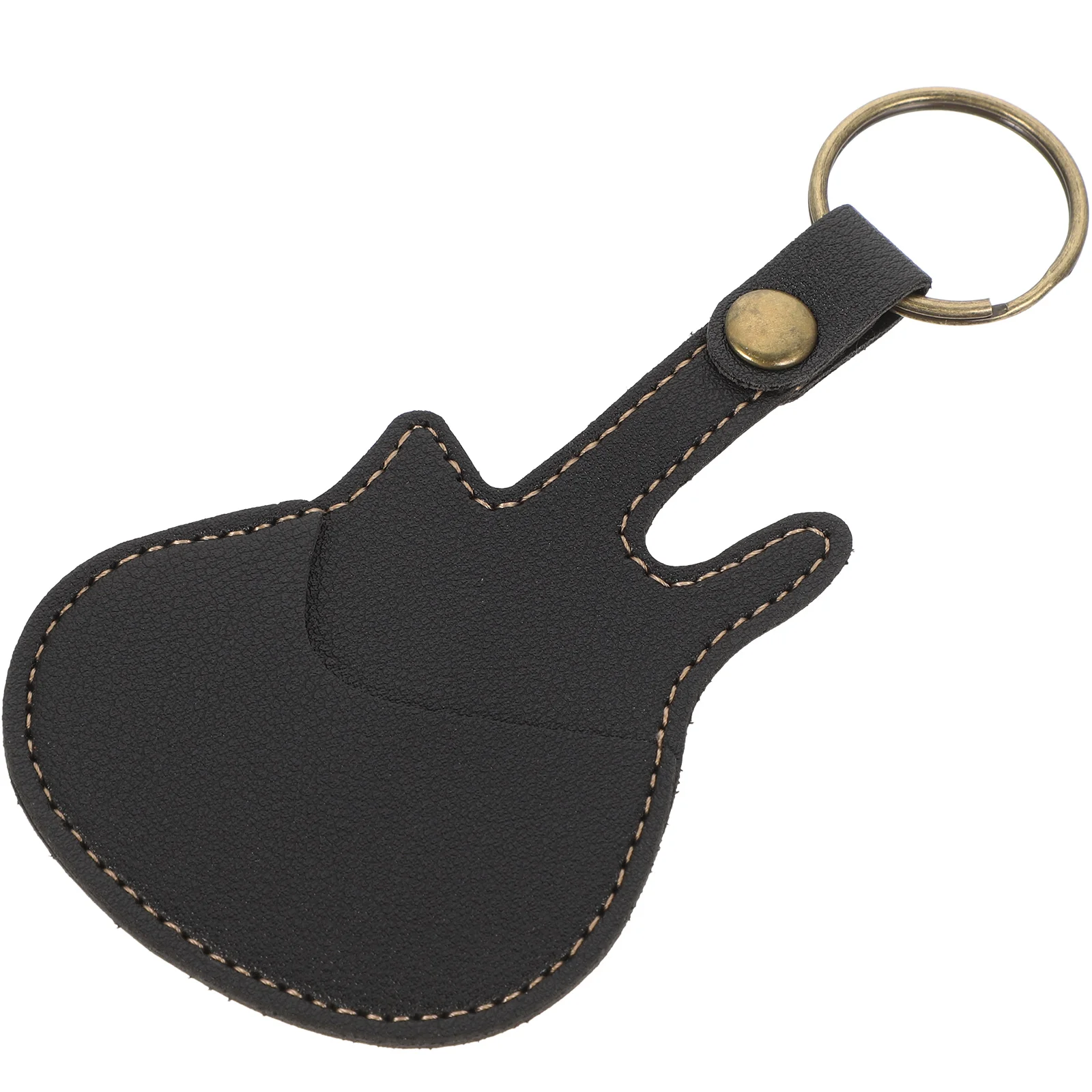 

Guitar Keychain Pick Storage Case Picks Plectrum Holder Container Pouch Musical