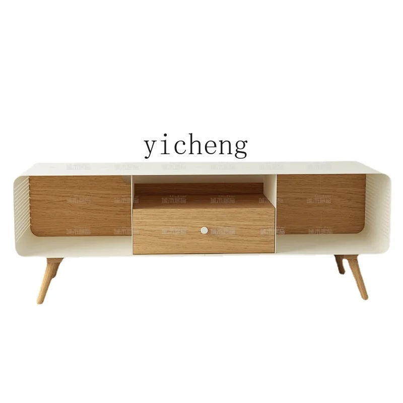 

Zk TV Cabinet and Tea Table Combination Set Modern Simple Small Apartment Living Room TV Stand