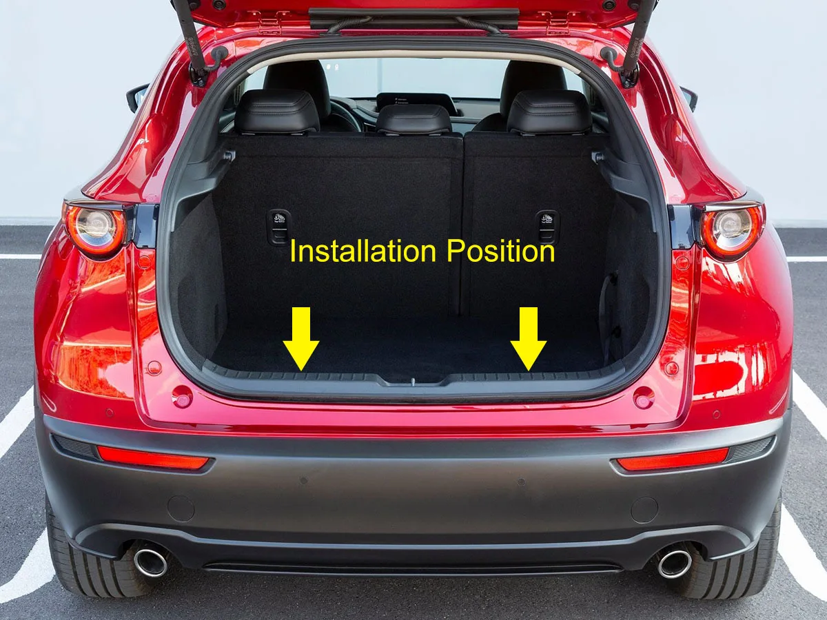 Stainless Steel Car Luggage Entry Guard Trunk Sill Scuff Protector For Mazda CX30 CX-30 DM 2020-2025