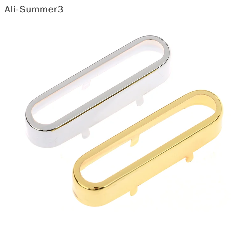 1Pcs Brass Cover For ST Single Coil Pickup Cover/Lid/Shell Top Open Guitar Parts 72x20mm Gold/Silver