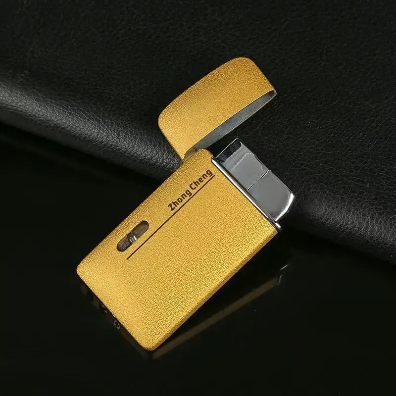 Ordinary Ultra-thin Windproof Inflatable Red Fire Lighter, Transparent Steam Box Gas Lighter, Super Many Color Options