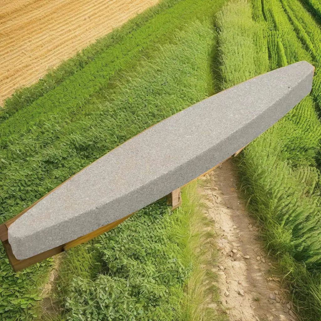 

57.1 Scythe with Sharpening Stone - Durable Cutting Tool for Gardening & Farming