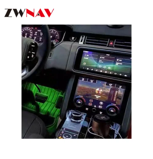 

ZWNAV 12,5-дюймовый автомобильный радиоприемник на базе Android для Range Rover Sport Android L494 Carplay 2013-2017, вертикальный экран, GPS-навигация, DVD-плеер