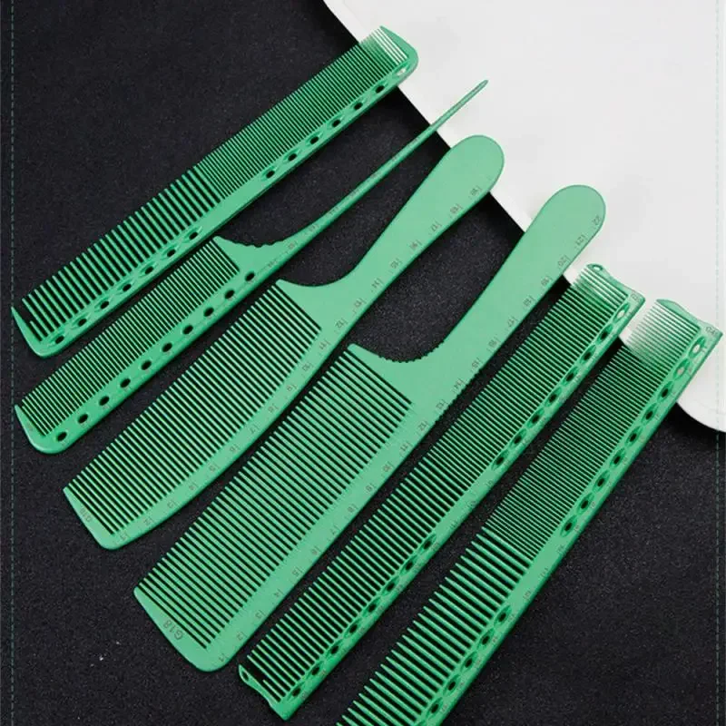 Japanese Scale Haircutting Comb Resin Green G45 Double-sided Heat Resistant Salon Barber Shop Styling Brush Tool