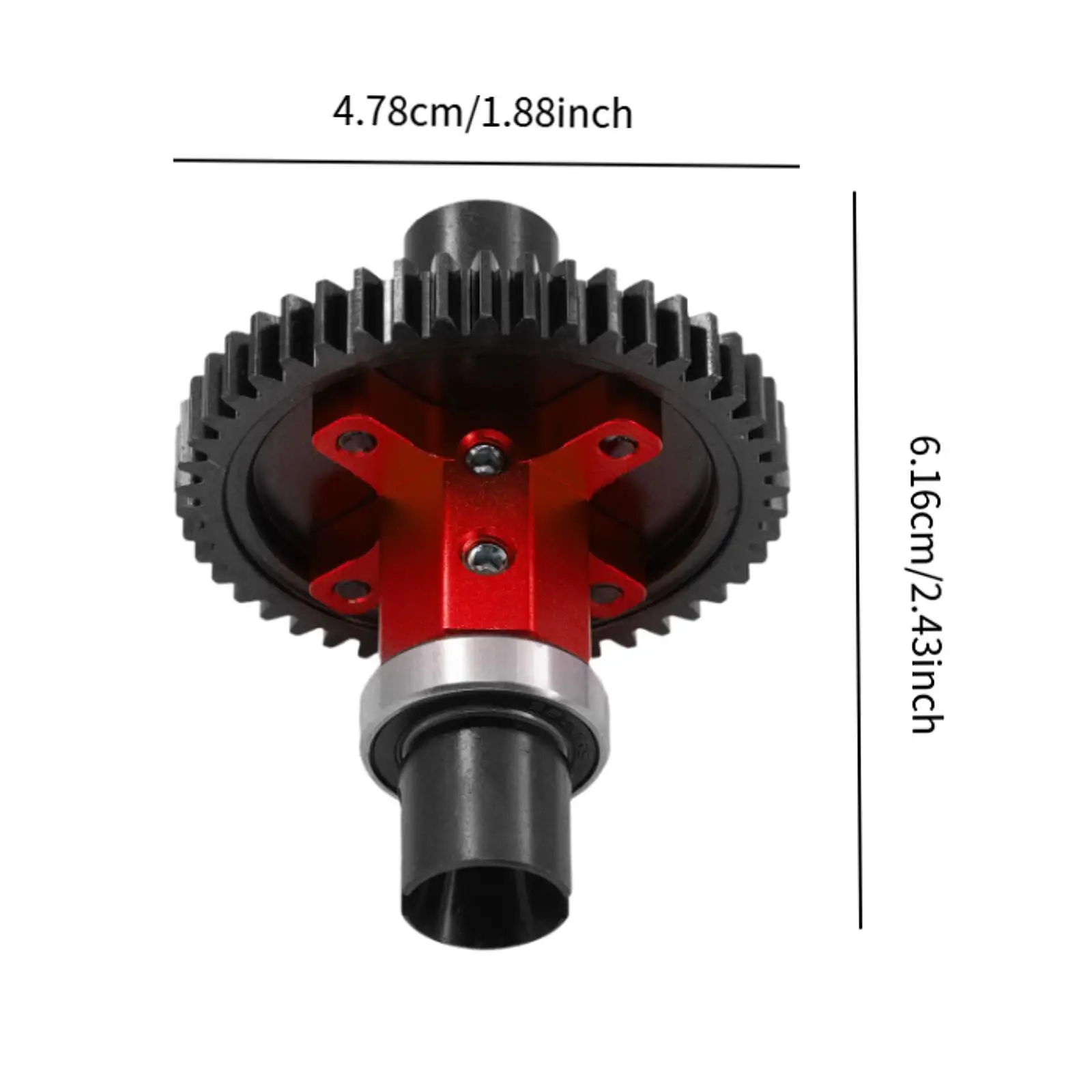 46T Metalowe sprzęgło poślizgowe Kompletne sprzęgło poślizgowe do samochodu RC 1/8 4WD Sledg