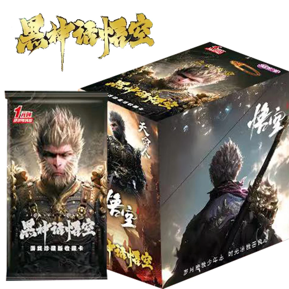 

Genuine Original Black Myth: Wukong Cards Collection Adventure Magic Game Protagonist Periphery Cards Table Toy for Family Gift