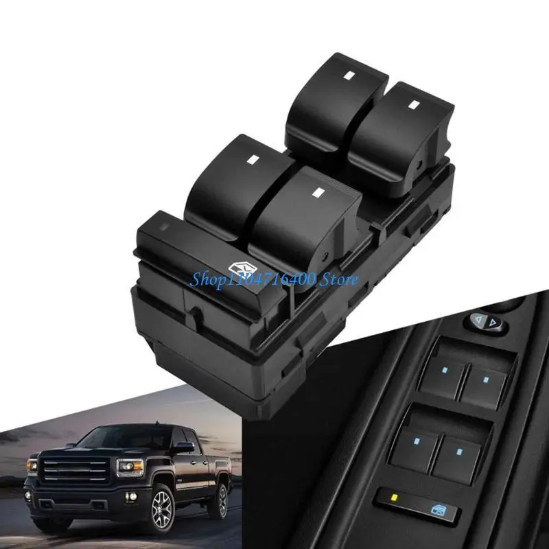 

y1gd Electric Power Window Door Control Lifter Switch Front Glass Elevator Push Button Compatible for 1500 2500 3500 20945129