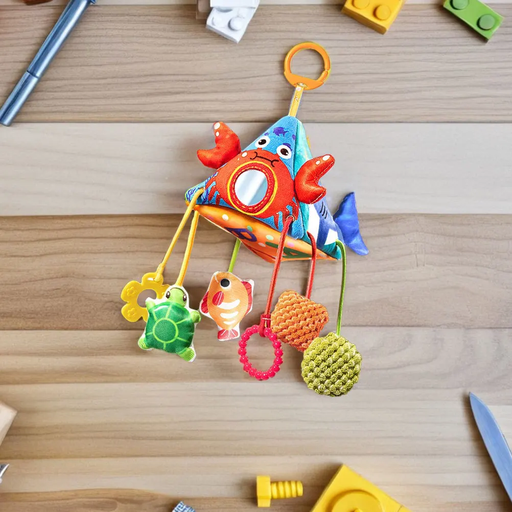 1 stücke Baby Krippe Marine Thema Kinderwagen Hängen Rassel Clip Sensorischen Wind Chime Neugeborenen Kleinkind Bett Auto Sitz Kinderwagen Zubehör